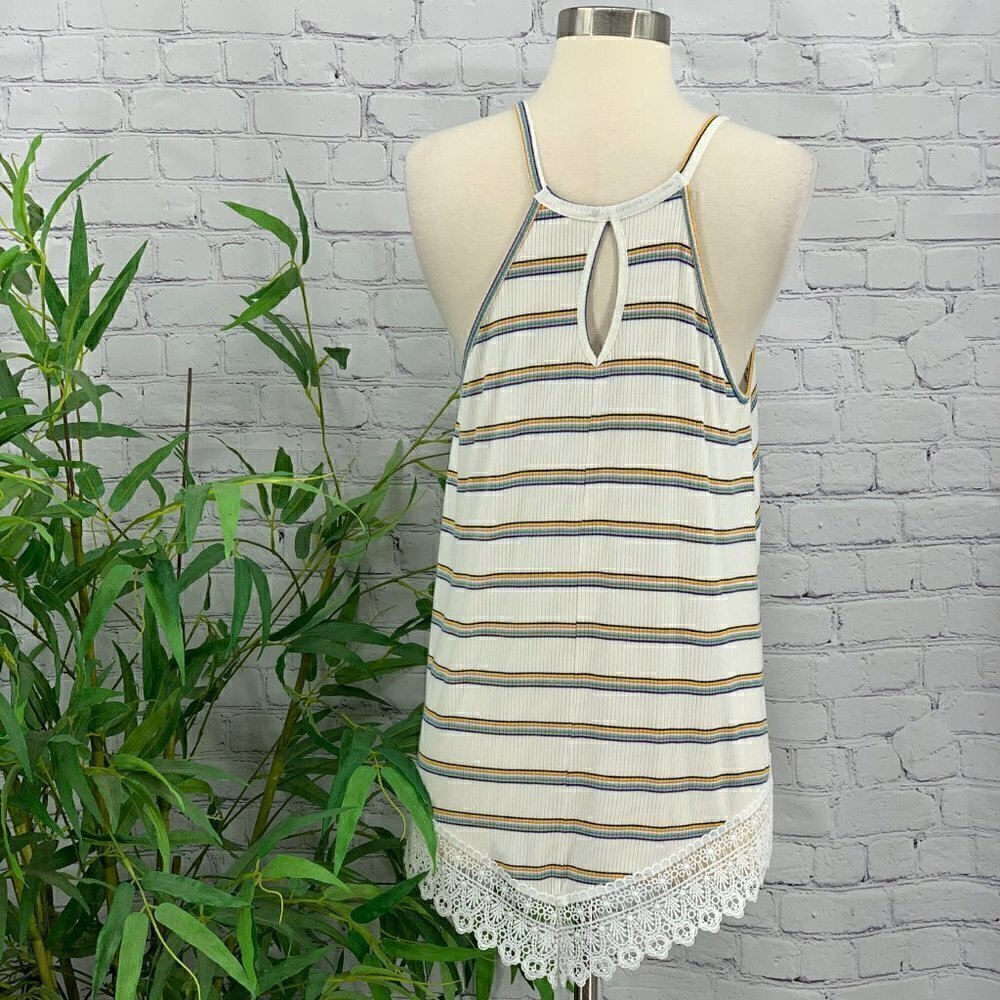 🎉Hem & Thread Cream Spaghetti Strap Top - Picture 5 of 8